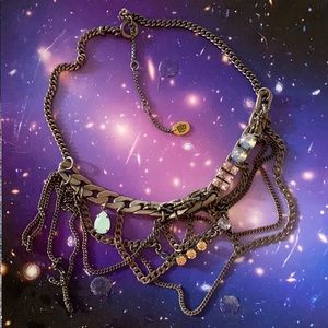 Juicy Couture Gun Metal Chain Necklace